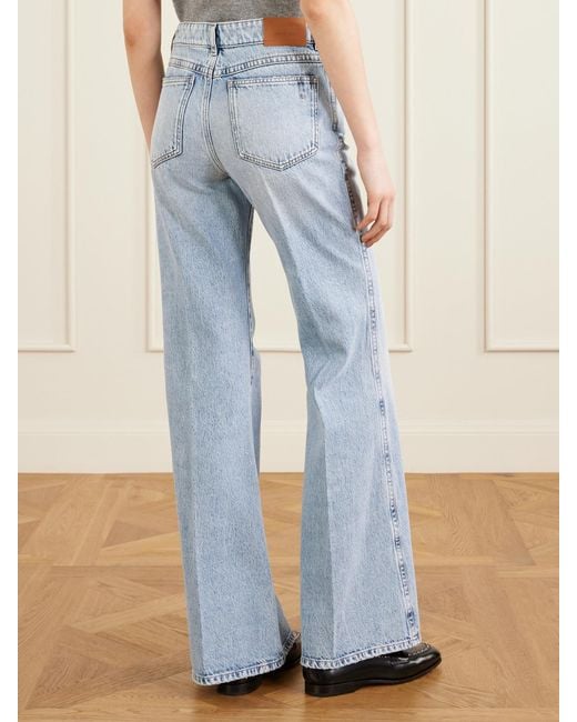 Sportmax Blue Spxzero Low-Rise Wide-Leg Jeans