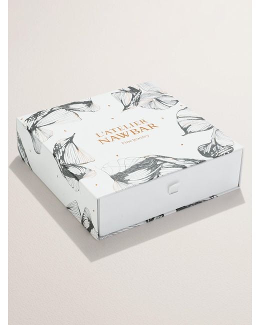 L'Atelier Nawbar Natural Mini Psychedeliah Vine Ring Aus 18 Karat Mit Perlmutt Und Diamanten