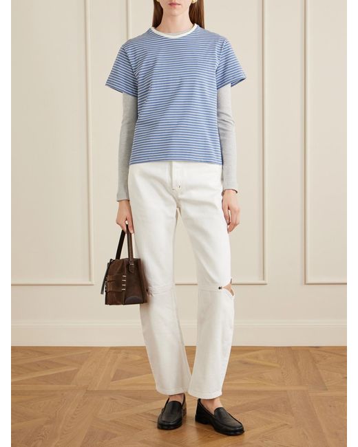 Still Here White Cowgirl Tapered Jeans