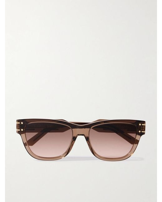 Dior Brown Dior Signature S6U Square-Frame Acetate Sunglasses