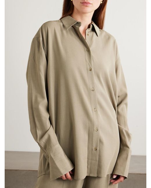 Totême  Natural Classic Woven Shirt
