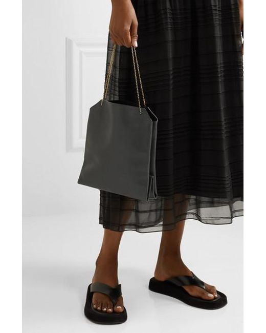 Women S Green Lunch Bag Small Leather Tote