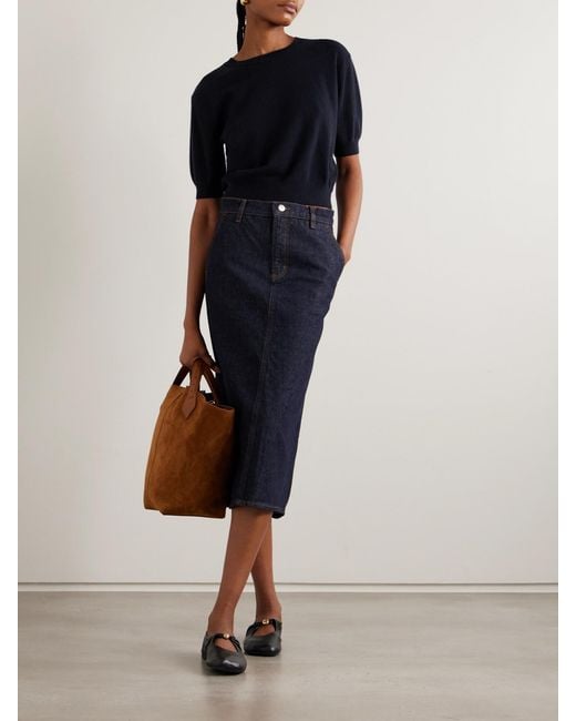 Lisa Yang Blue Genevra Cashmere T-Shirt