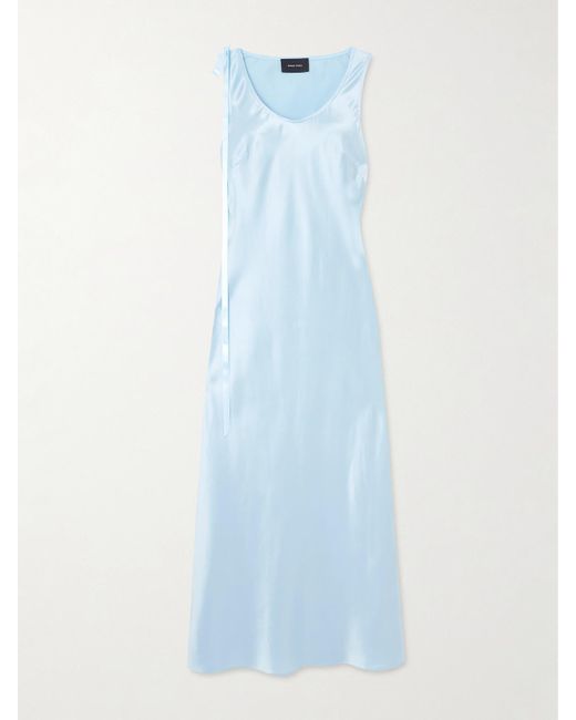 Robe Midi En Soie À Nœud Simone Rocha en coloris Blue