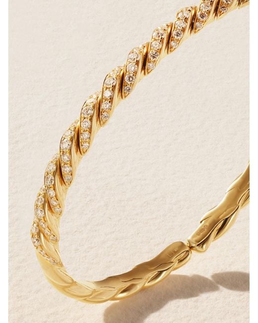 David Yurman Natural Pavéflex 18-Karat Diamond Bracelet