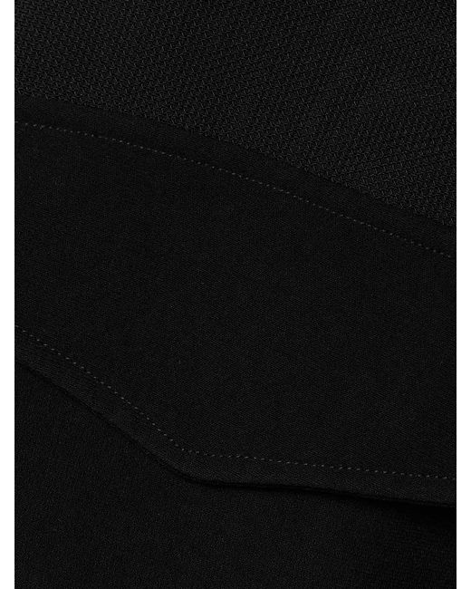 Proenza Schouler Black Emory Convertible Mesh And Woven Wrap Maxi Dress