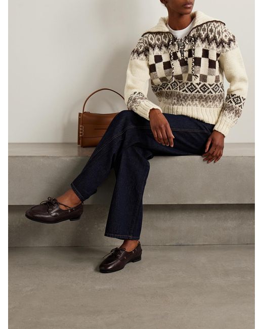 Polo Ralph Lauren Natural Fair Isle Wool Sweater