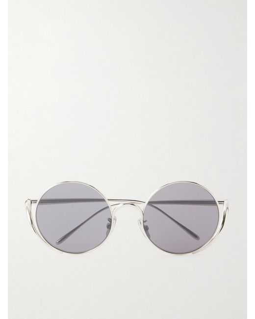 Loewe Metallic Round-Frame-Tone Sunglasses