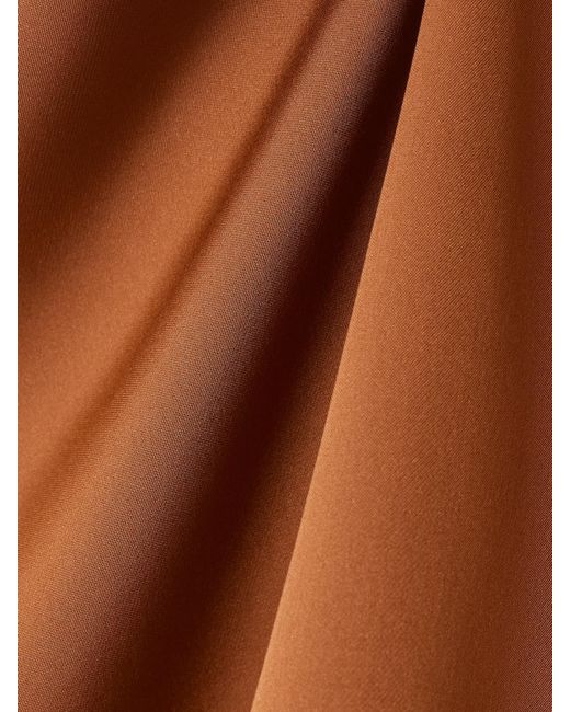 Theory Brown Silk-Satin Top