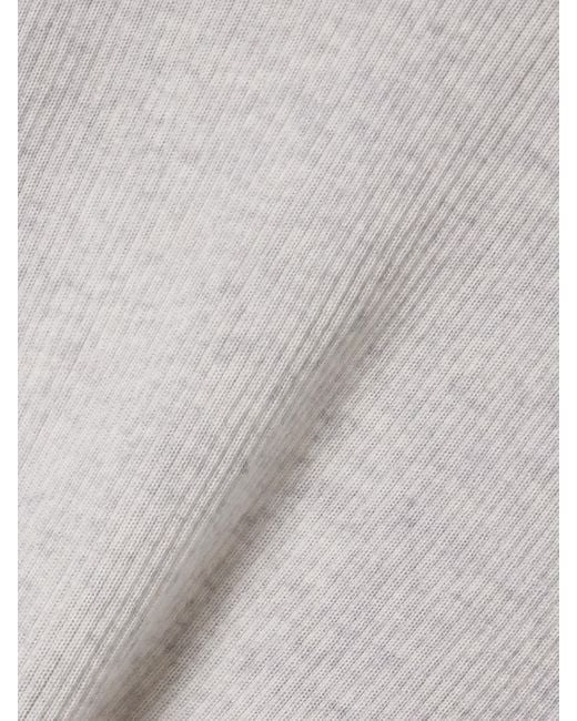 Twp White Rollkragenpullover Aus Gerippter Merinowolle