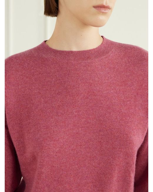 LeKasha Red Menorca Cropped Cashmere Sweater