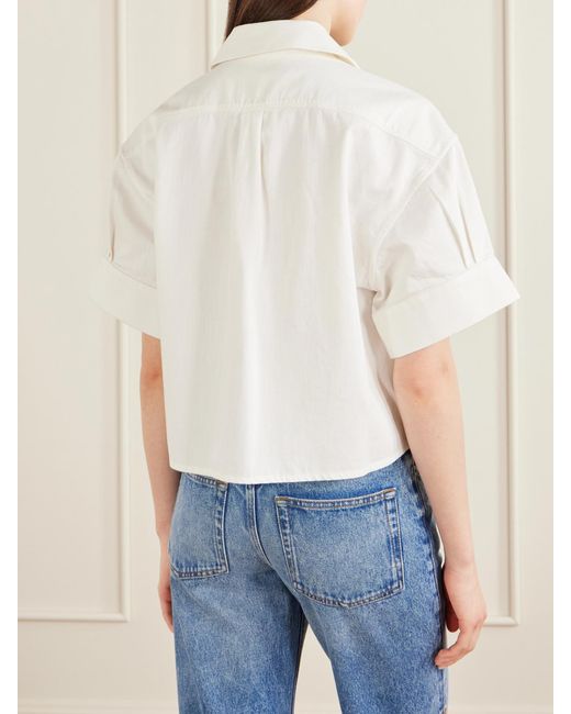 Loewe White Paula's Ibiza Anagram Cotton Shirt