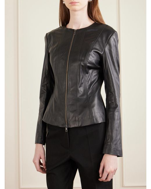 Staud Black Leather Jacket