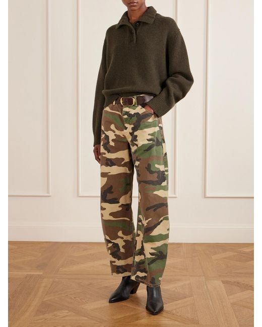 Nili Lotan Green Renata Wool Sweater