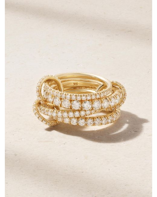 Spinelli Kilcollin Natural Alix Set Aus Vier Ringen Aus 18 Karat Mit Diamanten
