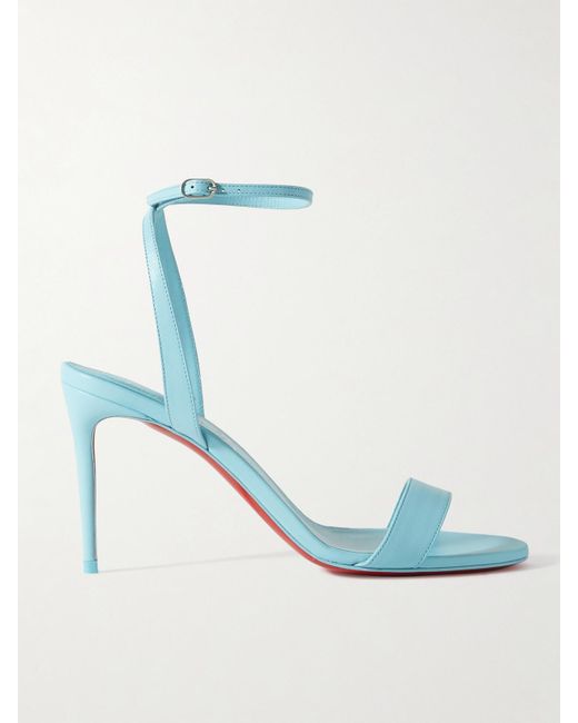 Christian Louboutin Loubigirl 85 Leather Sandals in Blue Lyst Canada