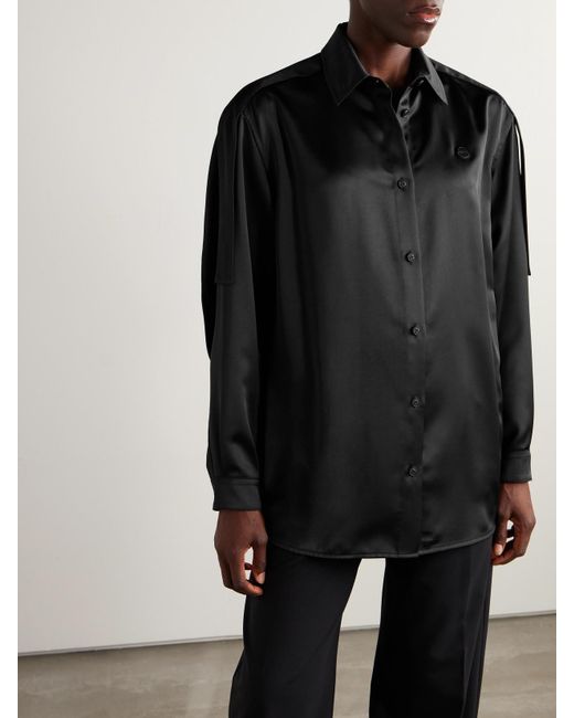 Moncler Genius Black Edward Enninful Satin Shirt