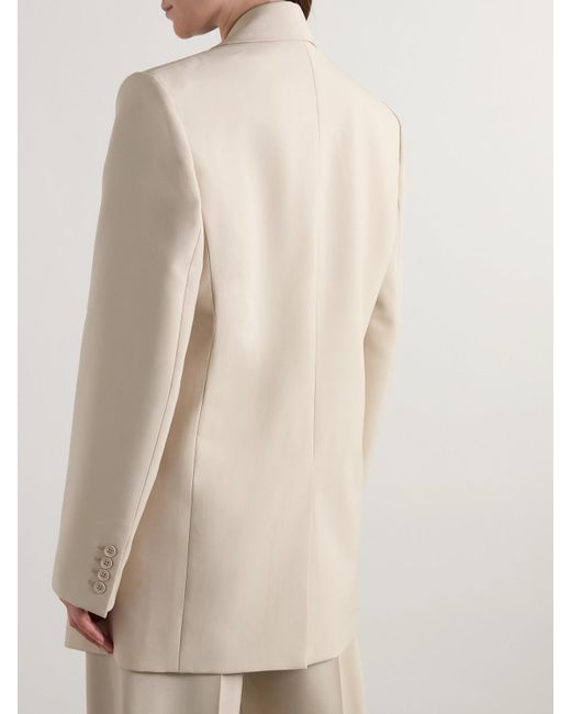Blazer Oversize En Laine Saint Laurent en coloris Natural