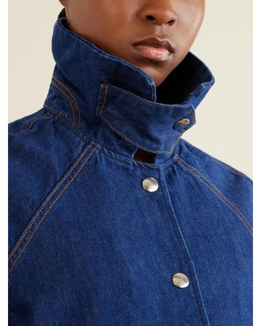 Brandon Maxwell Blue The Wells Denim Jacket