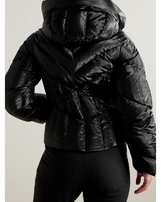 Goldbergh Black Elodie Gesteppte Skijacke Mit Kapuze