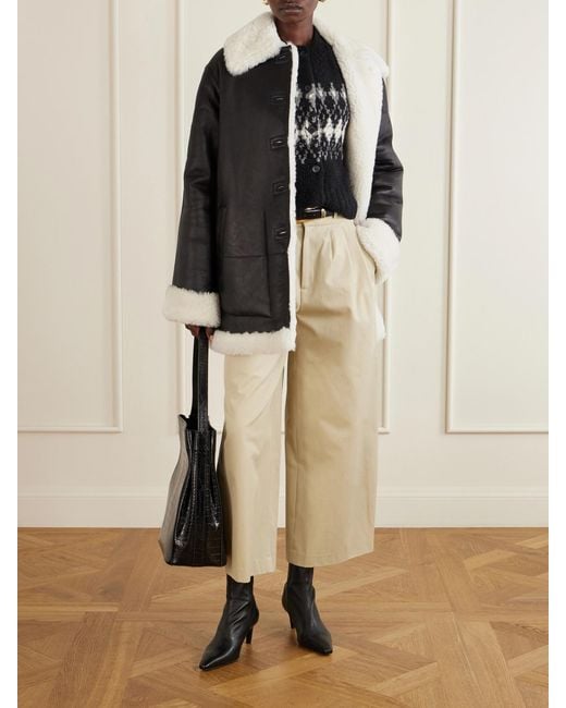 Altuzarra Black Blake Shearling Jacket