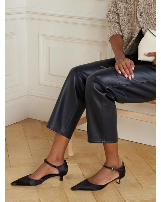 Aeyde White Tillie Pony Hair Pumps