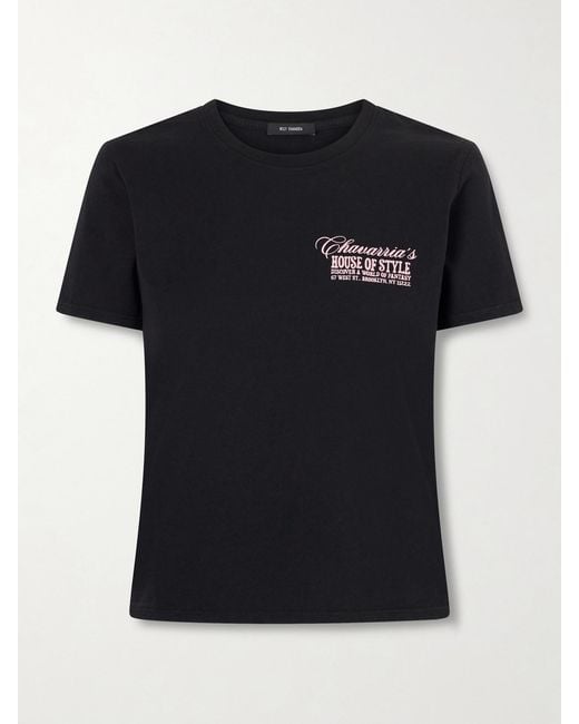 Willy Chavarria Black House Of Style Printed Cotton-Jersey T-Shirt