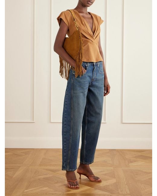 Isabel Marant Blue Oriane Mid-Rise Boyfriend Jeans