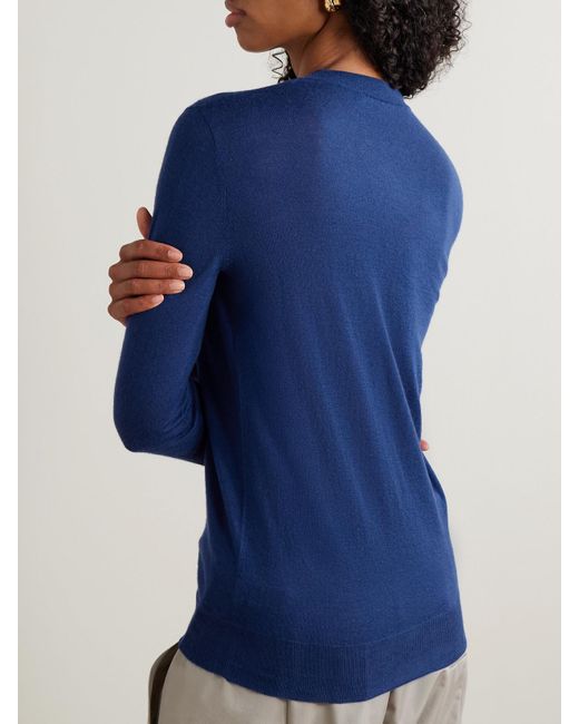 Joseph Blue Cashair Kaschmirpullover