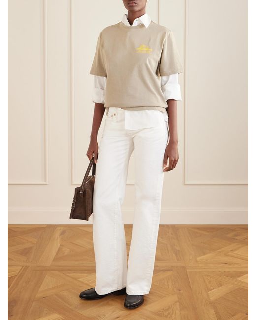 Aimé Leon Dore Natural Printed Cotton T-Shirt