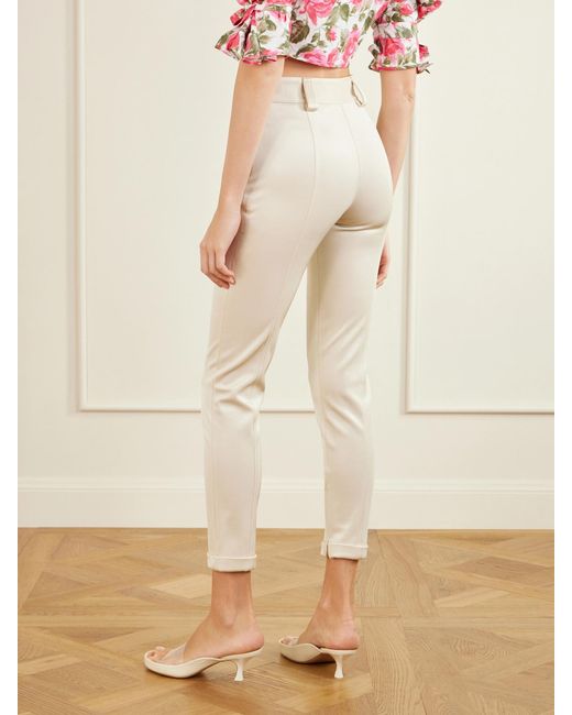 Chloé White Stretch-Jersey High-Rise Leggings