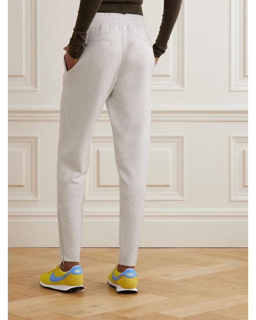 Varley White The Slim Zip Hem Jogginghose Aus Doublesoft-Material