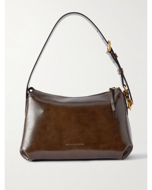 Dries Van Noten Brown Small Leather Shoulder Bag