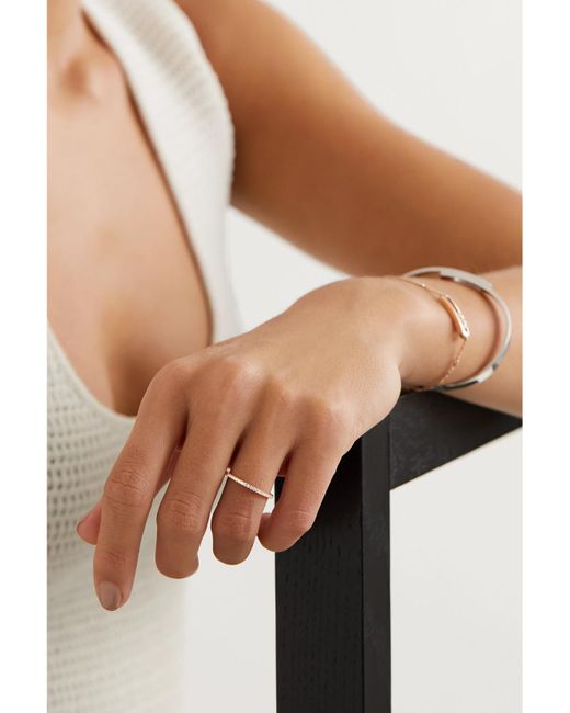 Messika Natural Gatsby 18-Karat Rose Diamond Ring