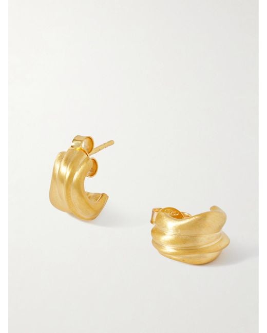 Completed Works Gold Vermeil Hoop Earrings Completedworks Recycled