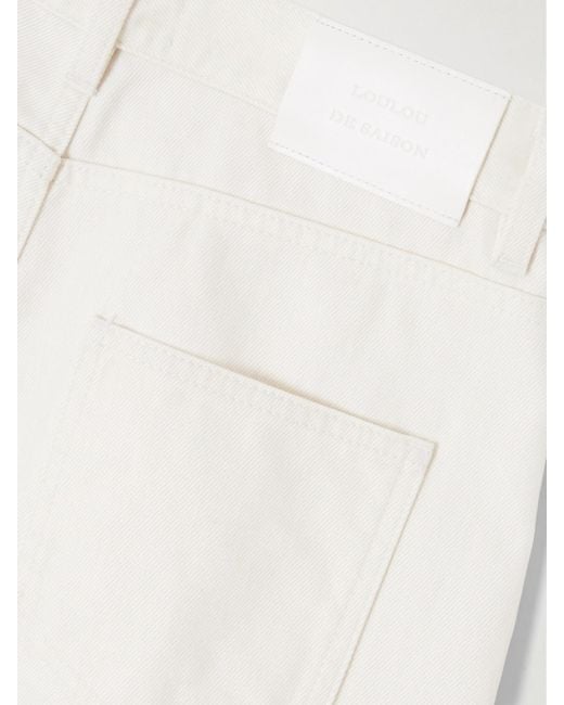 Loulou de Saison White Asmar High-Rise Straight-Leg Jeans