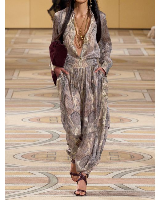Chemise En Soie À Imprimé Cachemire Hypnotic Zimmermann en coloris Natural