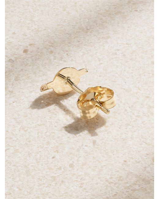 Alison Lou Natural Planet Einzelner Ohrstecker Aus 14 Karat Mit Diamanten