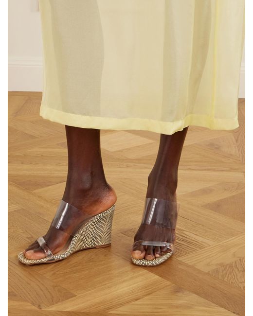 Maryam Nassir Zadeh Natural Olympia Pvc Wedge Sandals