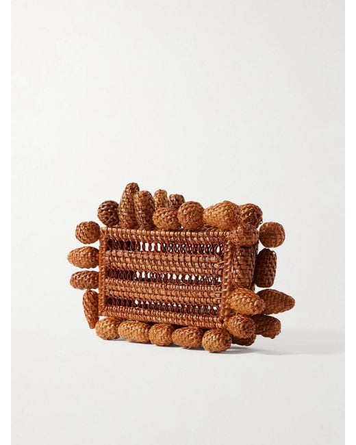 Pochette En Rotin Tressé Akira Cult Gaia en coloris Brown