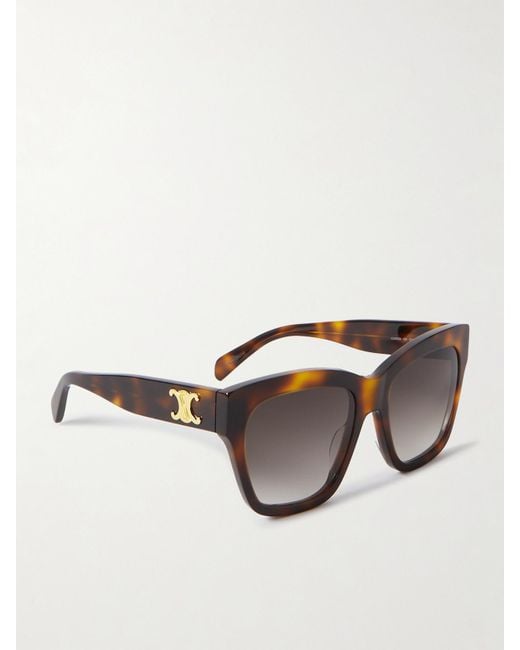 Céline Multicolor Triomphe Sonnenbrille Mit Eckigem Rahmen Aus Azetat