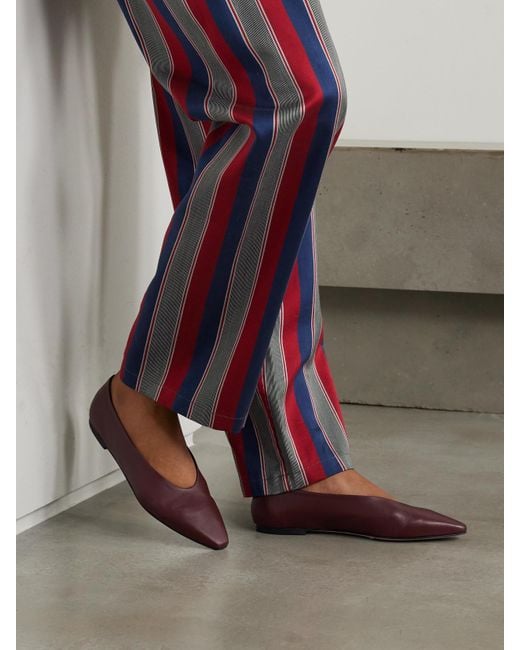 Aeyde Brown Betty Leather Ballet Flats