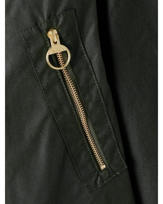 Barbour Black Ebberston Cotton-Corduroy Trimmed Waxed-Cotton Jacket