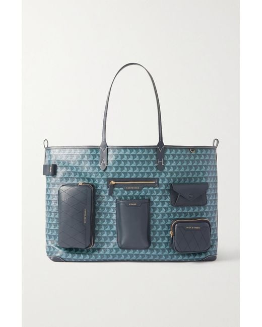 Anya Hindmarch I Am A Plastic Bag Xl Leathertrimmed Printed Recycled