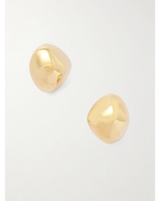 Totême  White Pebble-Plated Earrings
