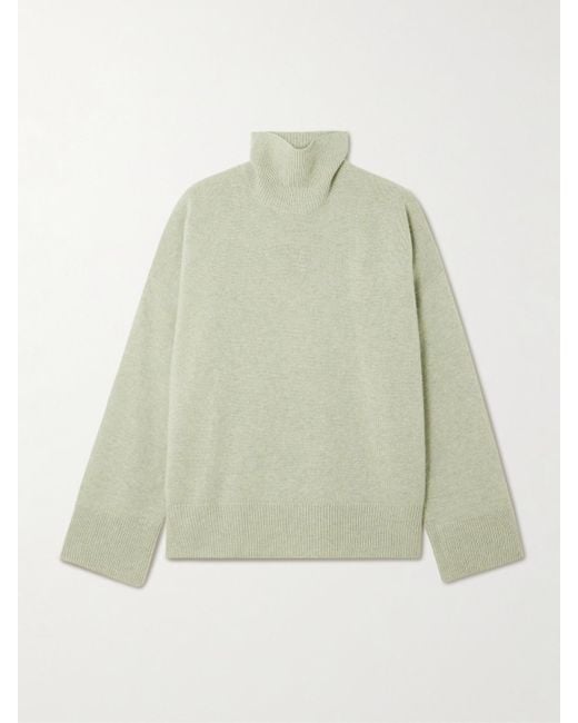 LeKasha Green Rollkragenpullover Aus Biokaschmir