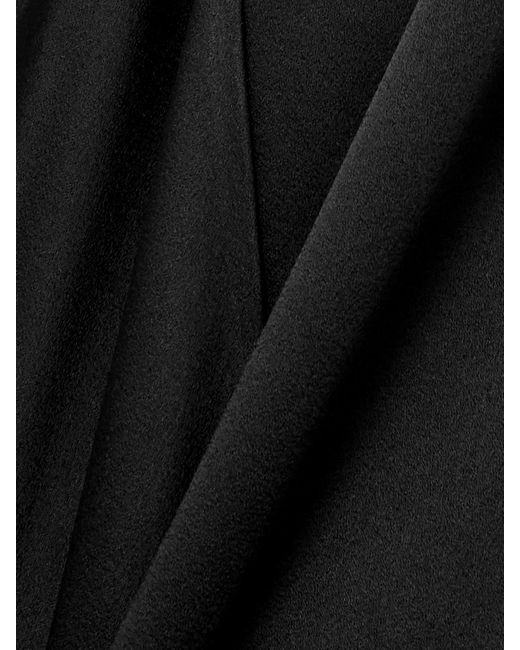 AZ FACTORY Black + Lutz Huelle Dee Asymmetric Gathered Crepe Dress