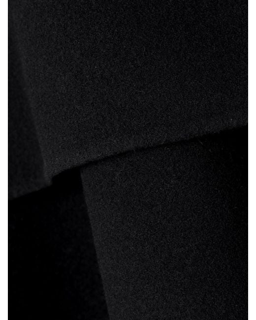 Calvin Klein Black Taylor Wool And Cashmere-Blend Cape