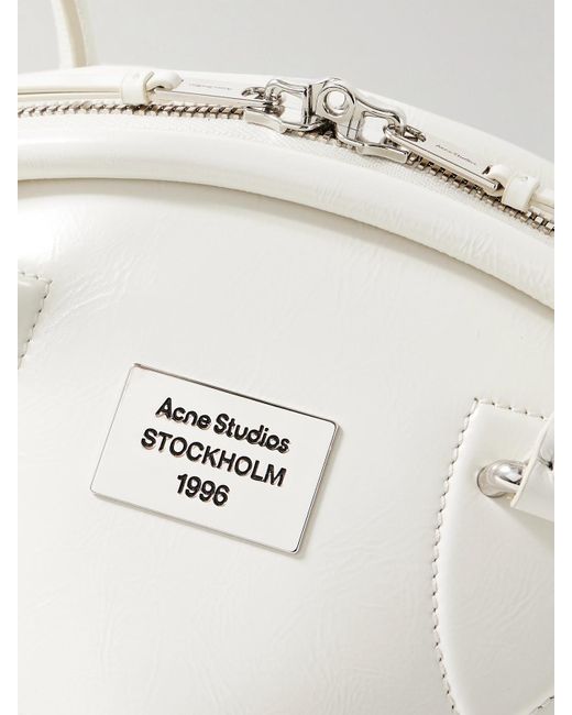 Sac Porté Épaule En Cuir Acne en coloris White