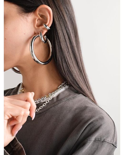 Jennifer Fisher Natural Jamma-Plated Hoop Earrings